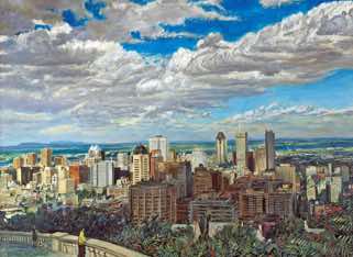 Montreal view oil
