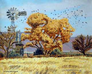 New Mexico ranch oil painting